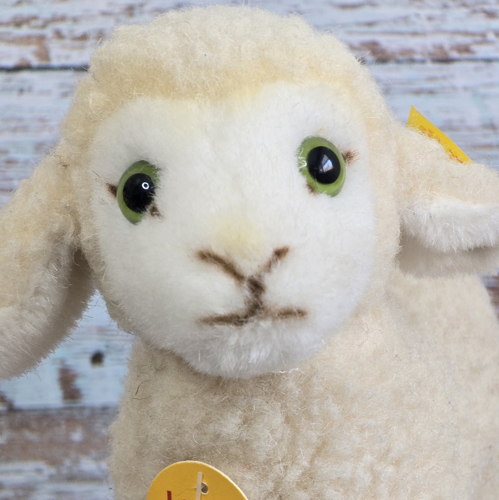 *VTG* STEIFF Small Wool Lamb Plush, Vintage Lamby Plush By Steiff - Picture 10 of 11